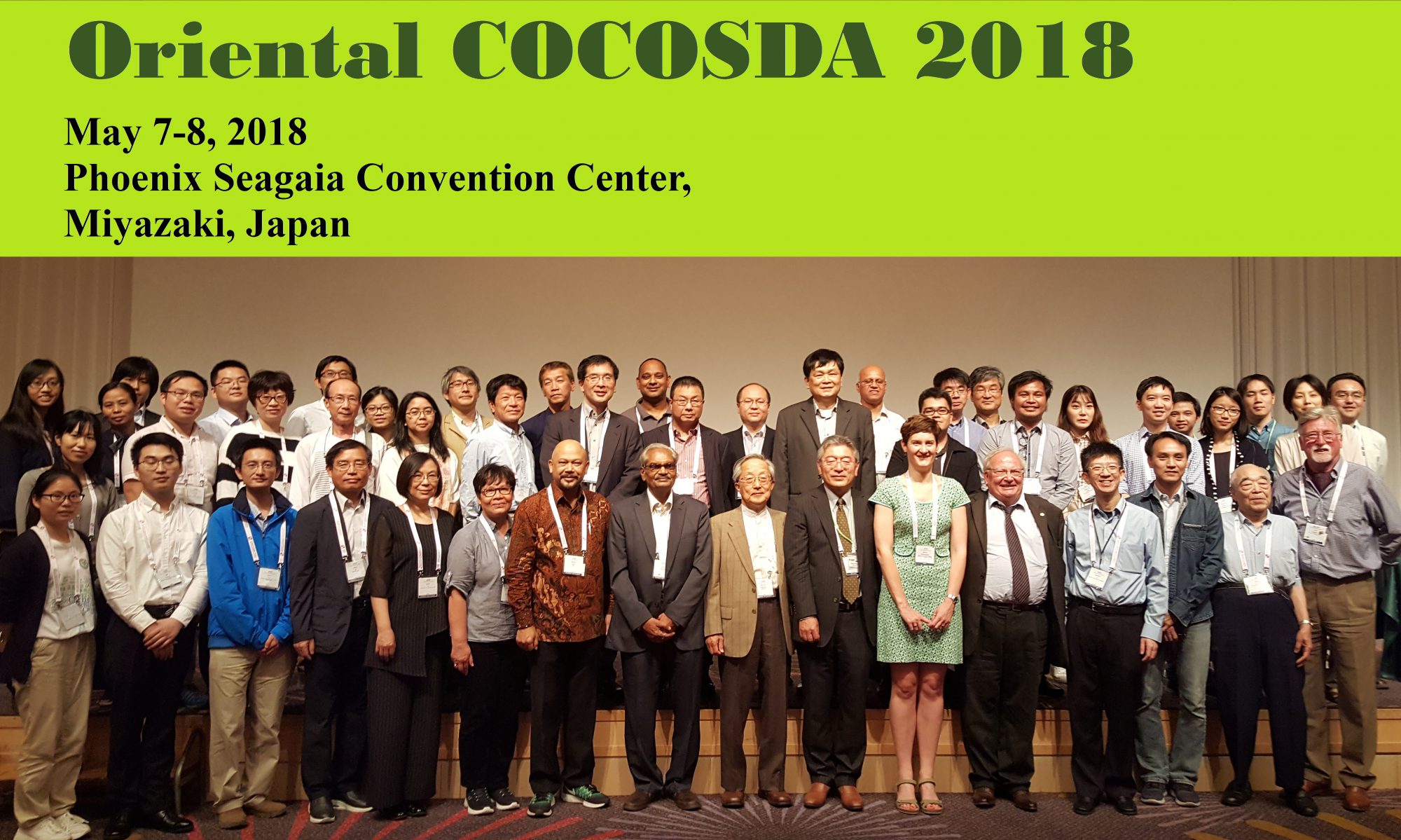 Oriental COCOSDA 2018